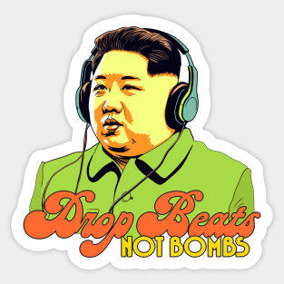 Drop Beats Not Bombs Sticker